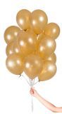30 gouden ballonnen met lint 23cm