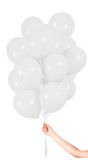 30 witte ballonnen met lint 23cm