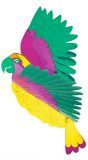 3D papieren papegaai decoratie