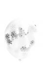 4 sneeuwvlokken confetti ballonnen 30cm
