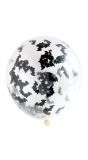 4 vleermuis confetti ballonnen 30cm
