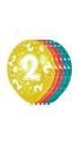 5 verjaardag ballonnen 2 jaar meerkleurig