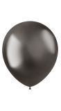 50 ballonnen intense grey 33cm