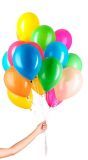 50 gekleurde ballonnen met lint 23cm