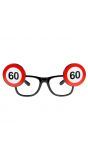 60 jaar verkeersbord feest bril