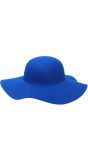 60s vrouwen hoed blauw