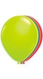 8 ballonnen neon meerkleurig 25 cm