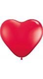8 rode hartvormige ballonnen 30cm