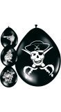 8 Stoere piraten verjaardag ballonnen 30cm