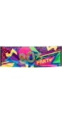 80s disco party banner