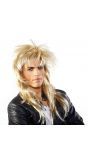 80s rocker pruik blond