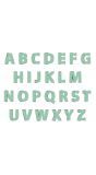 Alfabet letterslinger set groen