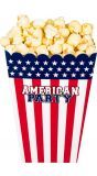 Amerikaanse fuif popcorn bakjes