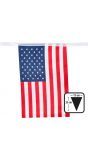 Amerikaanse fuif vlaggenlijn rechthoekig