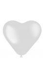 Ballonnen hartvormig wit