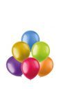 Ballonnen mix gekleurd metallic 50 stuks