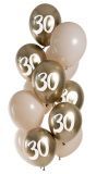 Ballonnen set 30 jaar champagne goud