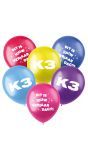 Ballonnen set K3 verjaardag