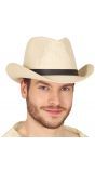 Beige cowboy hoed