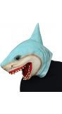 Blauw horror masker haai
