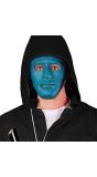 Blauwe anoniem masker