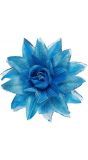 Blauwe bloem haarclip