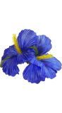 Blauwe bloemen haarclip