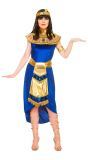 Blauwe Cleopatra jurk