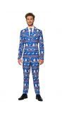 Blauwe kerstmis Suitmeister kostuum