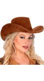 Bruine cowboy hoed