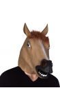 Bruine paard hoofdmasker latex