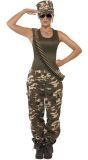 Camouflage vrouwen oorlogs outfit
