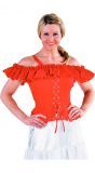 Carmen blouse rood dames