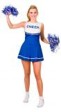 Cheerleader jurkje blauw
