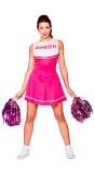 Cheerleader jurkje roze