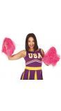 Cheerleader pom poms roze