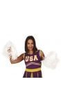 Cheerleader pom poms wit