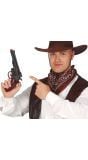 Cowboy pistool zwart budget