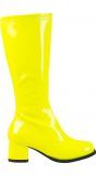 Disco laarzen kinderen neon geel