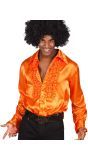 Disco party blouse heren oranje