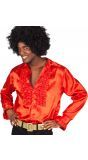 Disco party blouse heren rood