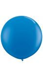 Donkerblauwe ballon XL 90cm