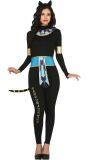 Egyptische kat godin kostuum vrouw
