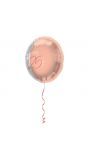 Elegante happy birthday 25 folieballon roze