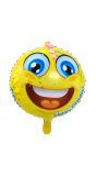 Emoticon happy blij folieballon