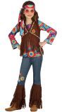 Flower power hippie sliertjes kostuum meisje