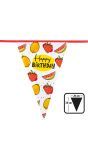 Fruit vlaggenlijn happy Birthday