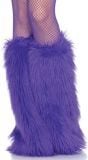 Furry beenwarmers paars