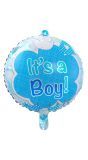 Geboorte jongen babyshower folieballon