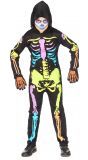 Gekleurd skelet kostuum kind